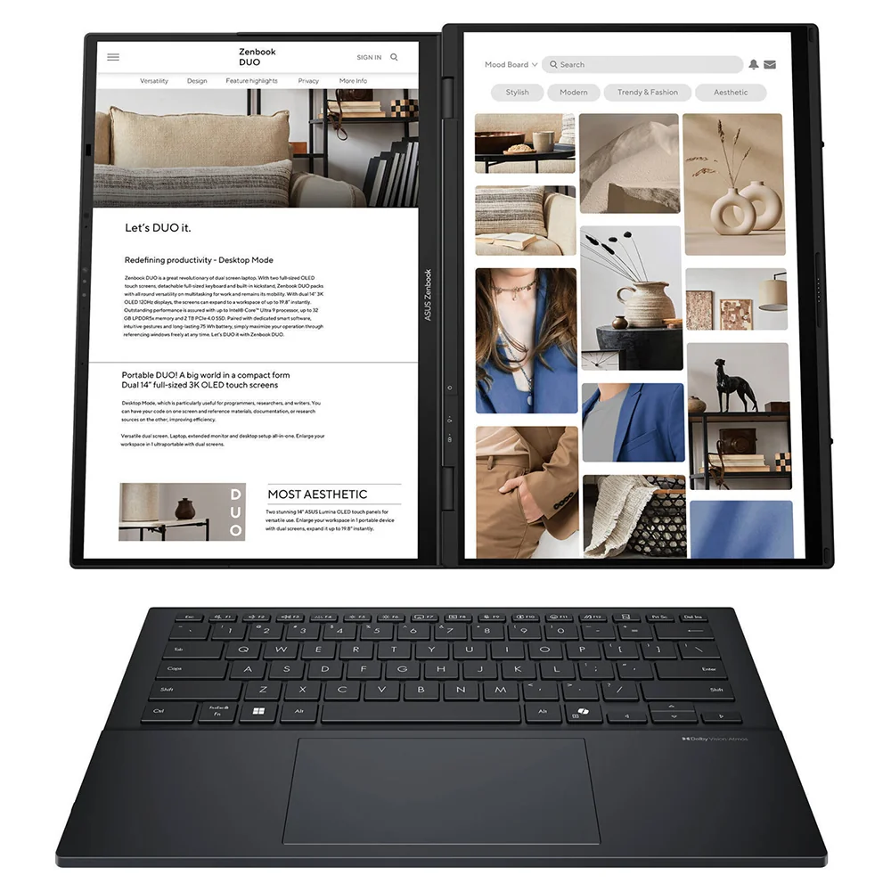 90NB14X1 M002J0 ASUS Zenbook Duo UX8406CA Laptop - view 2