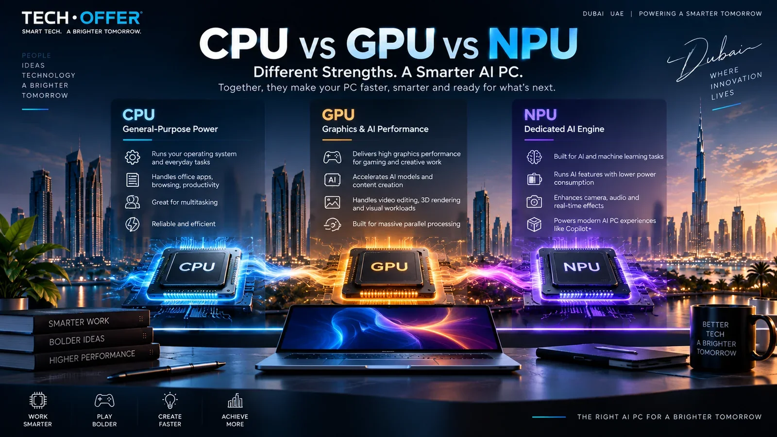 CPU vs GPU vs NPU compared: what each processor does in an AI PC