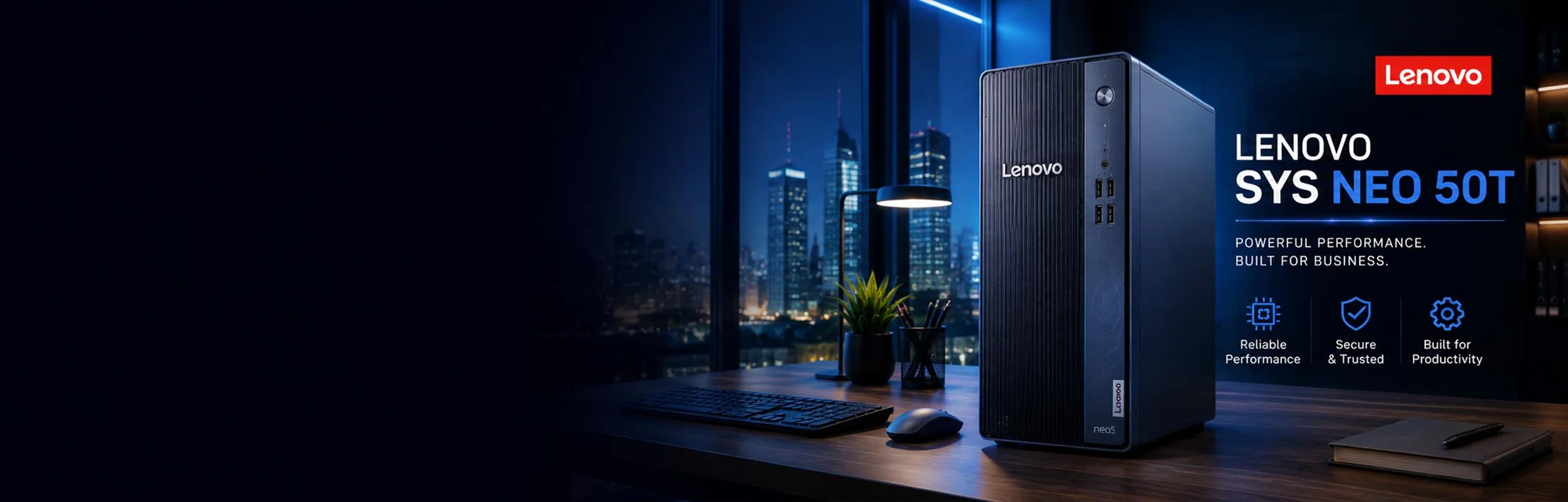 Lenovo IdeaCentre Neo 50T desktop and all-in-one PC in the UAE at Techoffer
